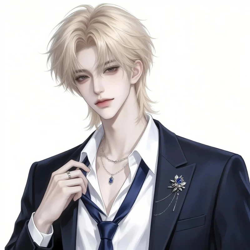 anime tóc vàng ngầu với thần thái cuốn hút