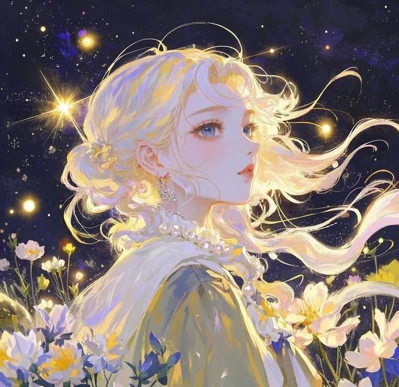 anime tóc vàng nữ với phong cách ấn tượng