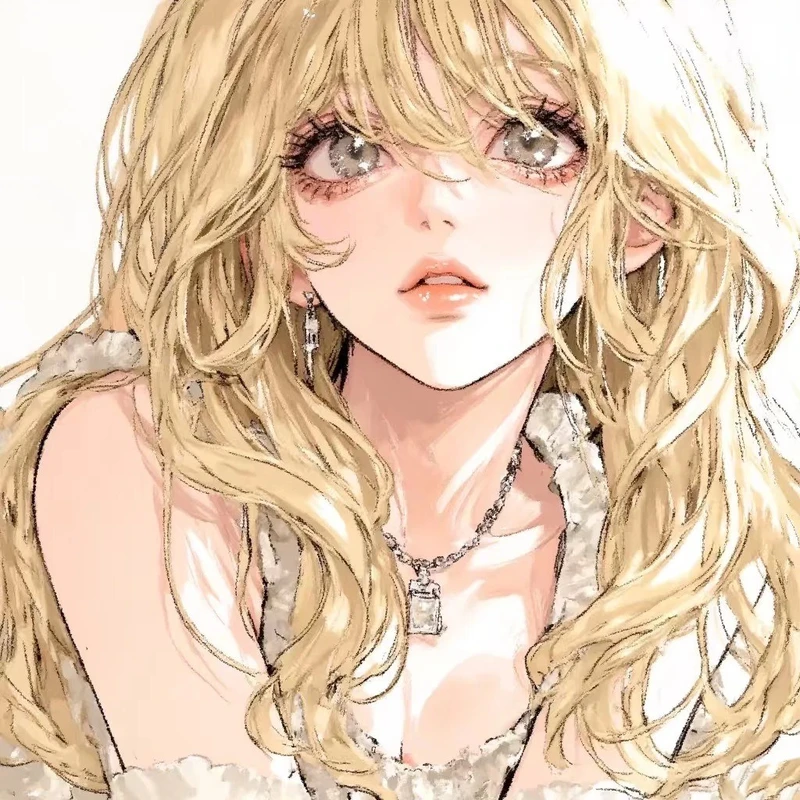 anime tóc vàng nữ với vẻ ngoài cuốn hút