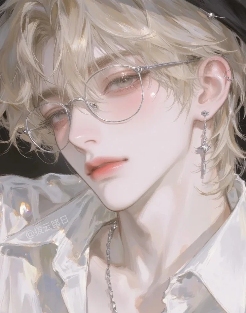 anime tóc vàng xinh xắn với tạo hình đáng yêu