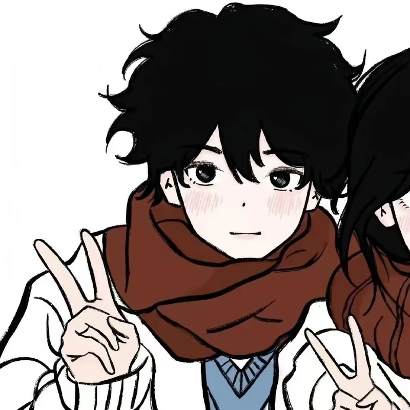 avatar đôi anime dễ thương phong cách Nhật Bản