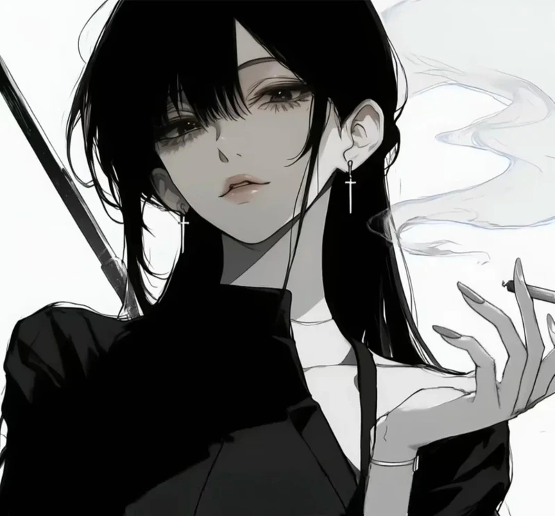 hình ảnh anime nữ ngầu lạnh lùng đẹp