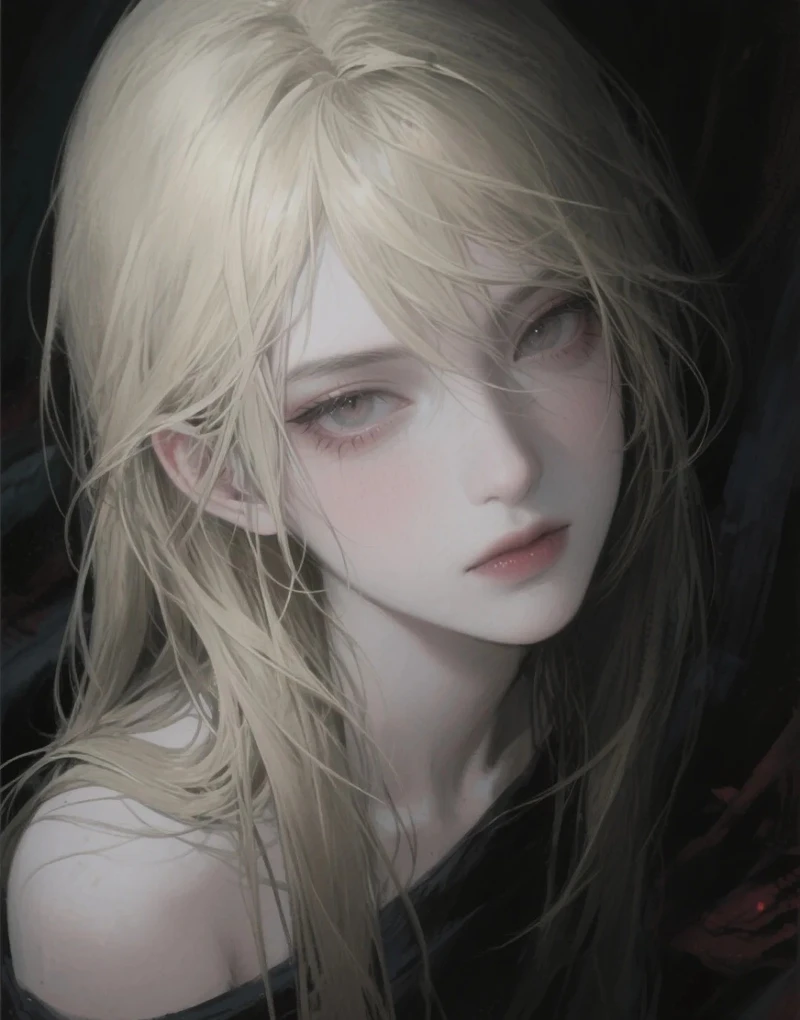 hình ảnh anime tóc vàng nữ cá tính