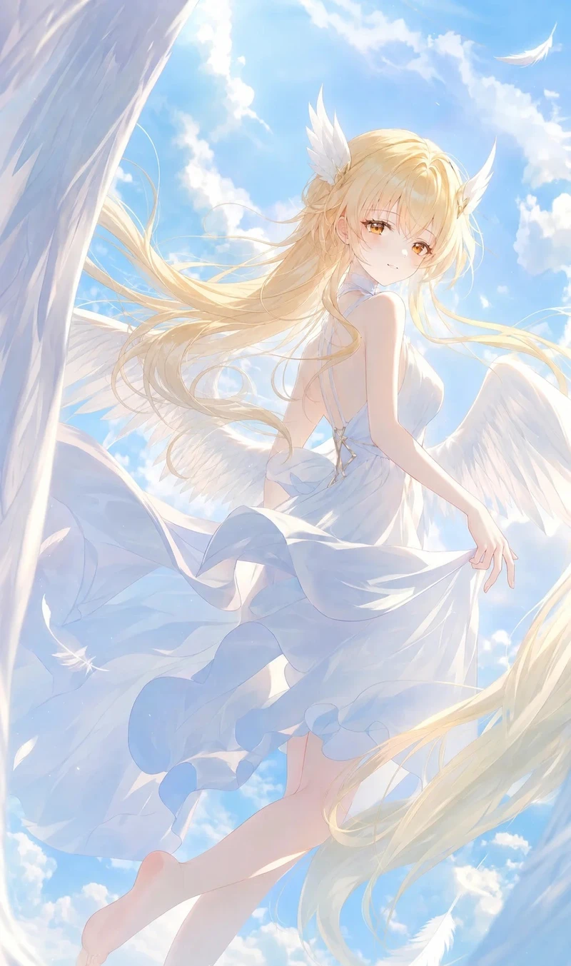 hình ảnh anime tóc vàng nữ dễ thương