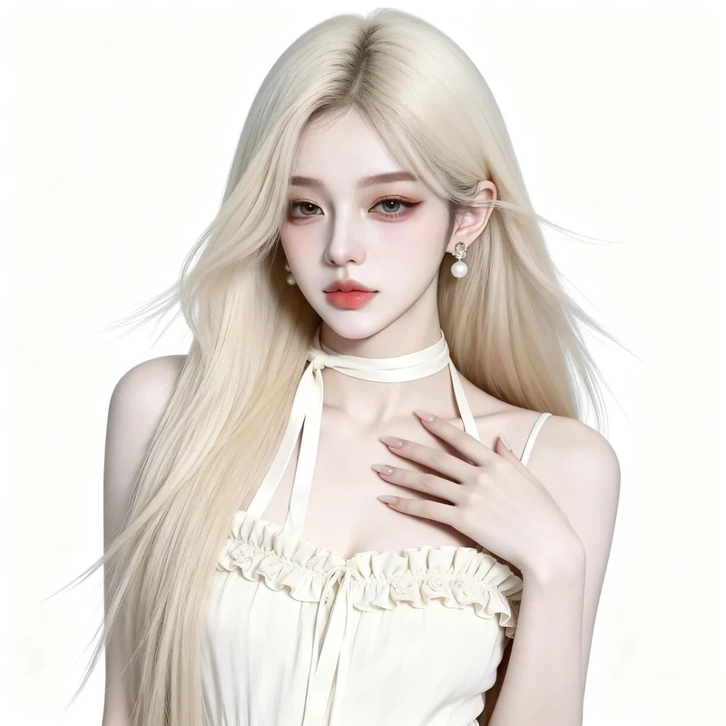 hình anime nữ tóc vàng dễ thương nổi bật