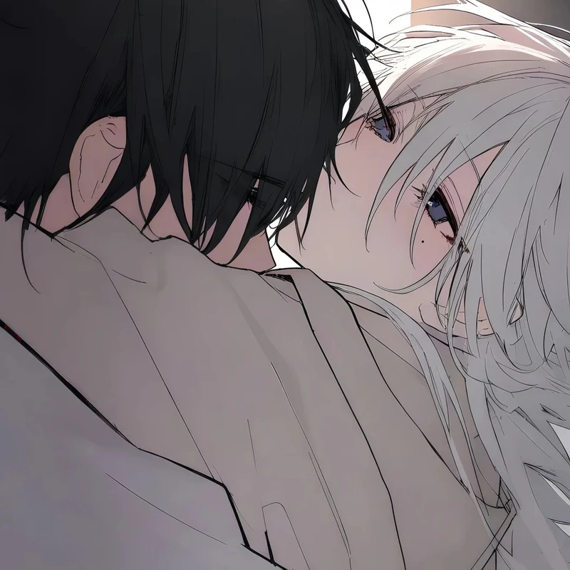 hình avatar đôi anime cute đáng yêu