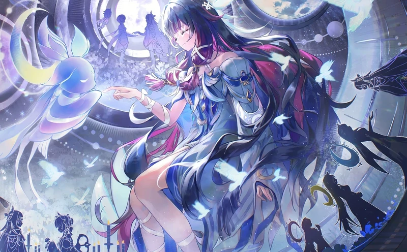hình nền ảnh anime genshin impact cho điện thoại