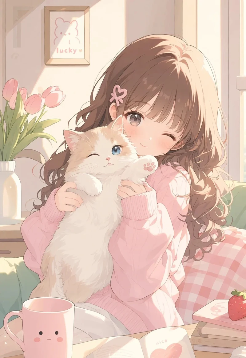 hình nền anime nữ nhẹ nhàng và dễ thương