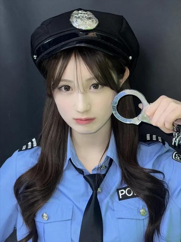 Ảnh cảnh sát cosplay mạnh mẽ cá tính