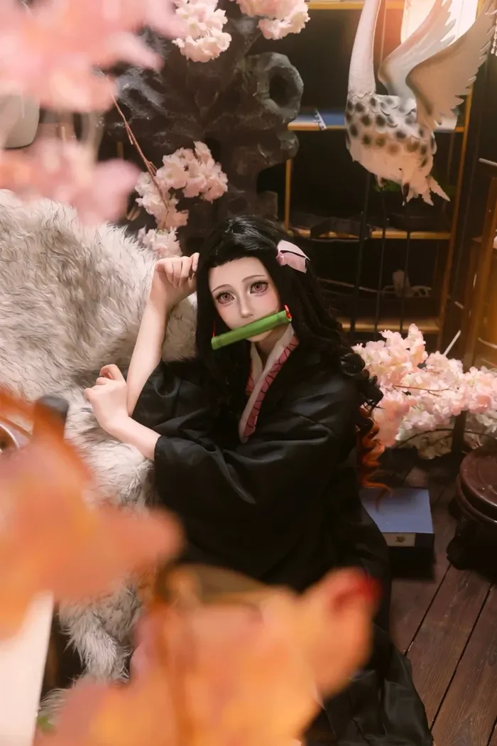 Nezuko cosplay trong trẻo duyên dáng