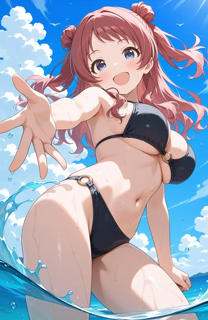 Ảnh anime gái mặc bikini duyên dáng nổi bật