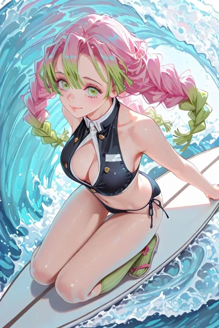 Ảnh Mitsuri anime đáng yêu dịu dàng
