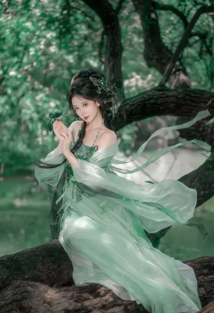 Hình cổ trang cosplay thanh nhã dịu dàng