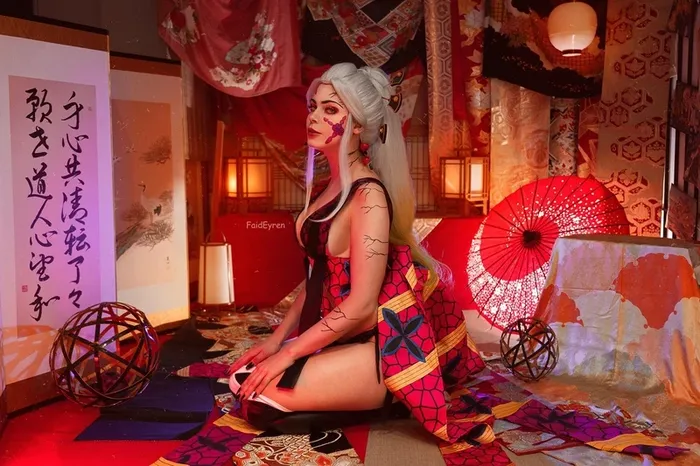 Hình Daki cosplay sắc sảo quyến rũ