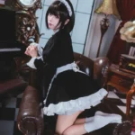 Hình cosplay hầu gái thanh nhã đáng yêu