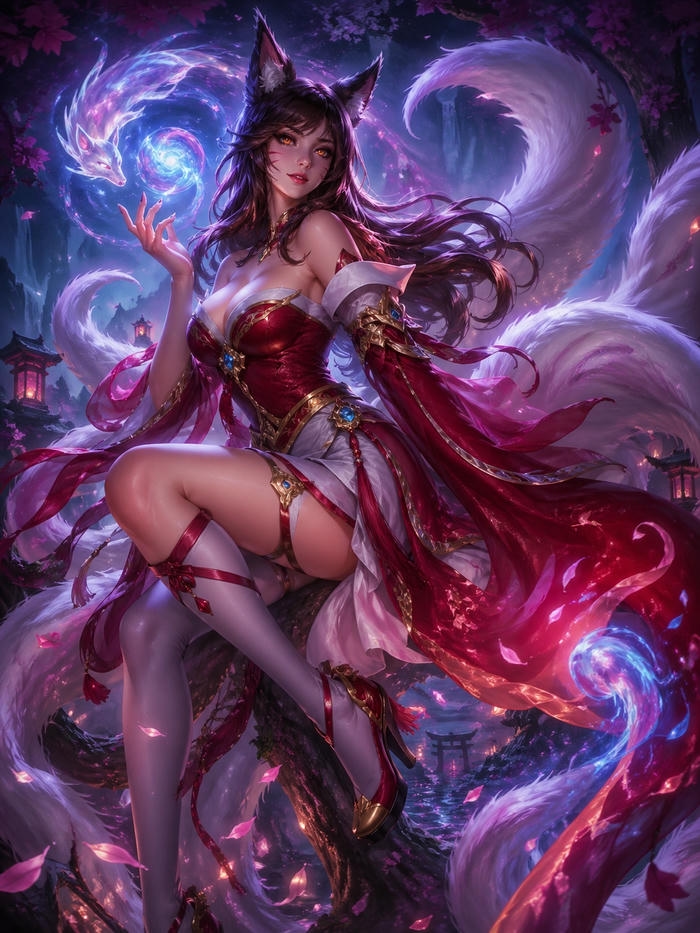 Ảnh ahri hentai cuốn hút mượt mà ấn tượng