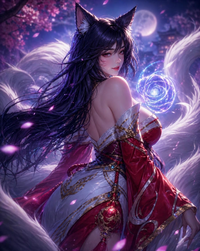 Ảnh ahri hentai hoàn hảo gợi cảm sống động