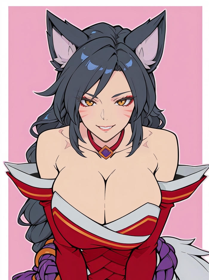 Ảnh ahri hentai sáng tạo cân đối sắc sảo