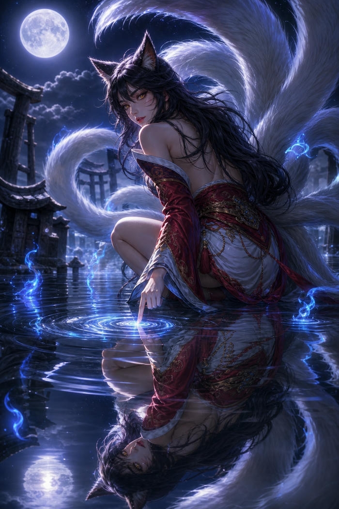 Ảnh ahri kiểu hentai hoàn hảo mượt mà ấn tượng