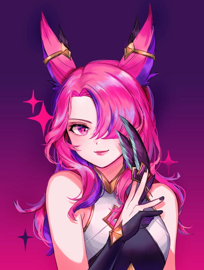 Ảnh xayah hentai tỏa sáng nhờ gam màu rực