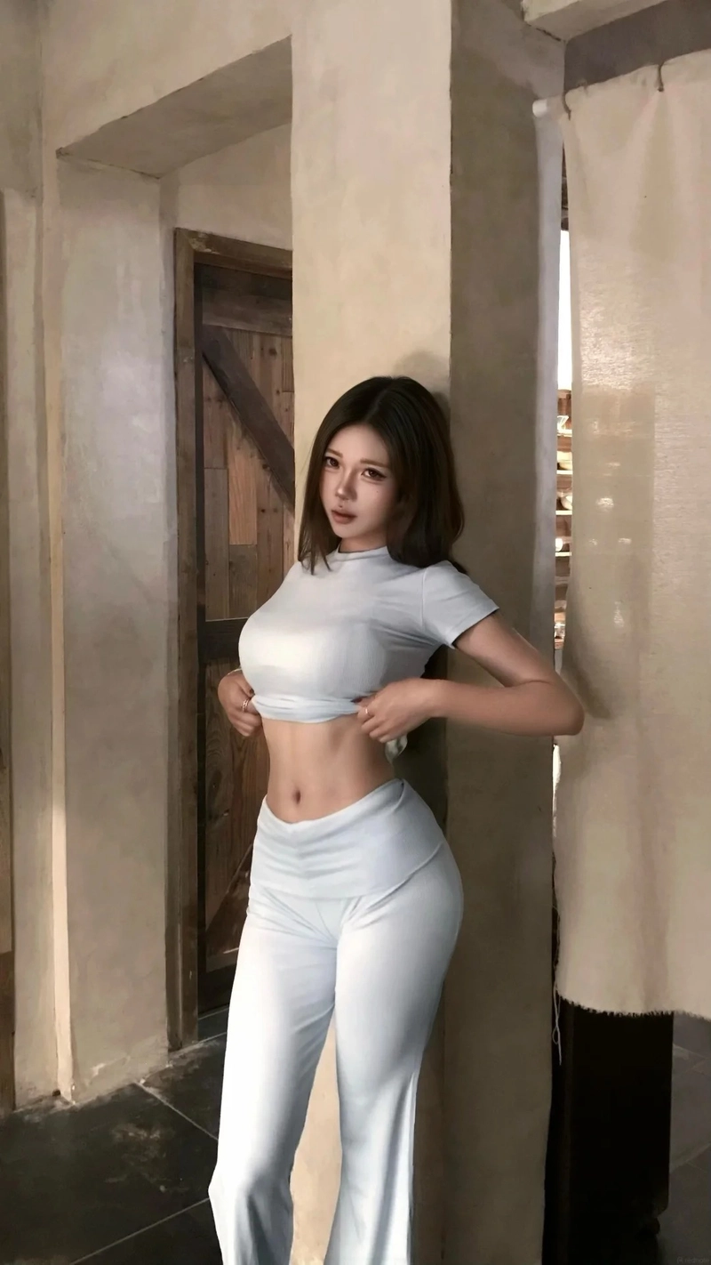 Gái xinh body chuẩn với đồ ôm sát