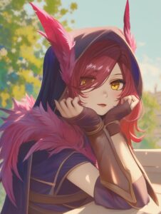 Hình ảnh xayah hentai nổi bật nét mạnh bạo