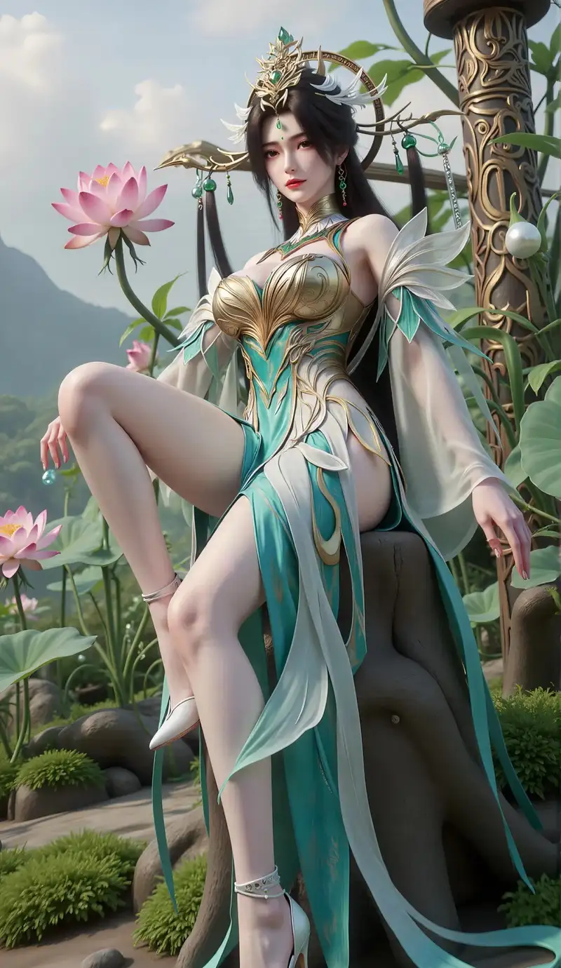 Liễu Thần sexy ảnh sex 3D AI nét